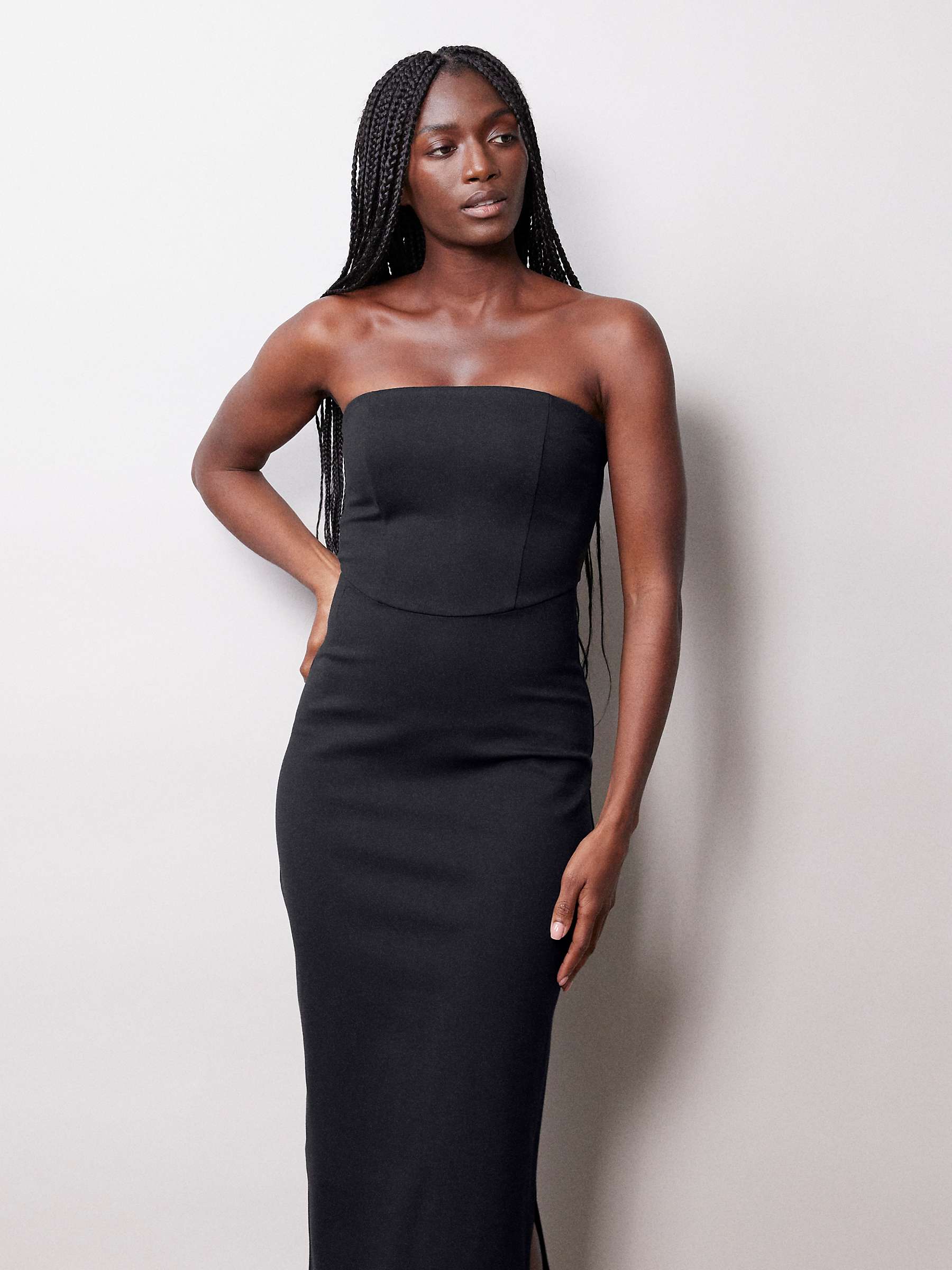 Buy Albaray Bandeau Midi Dress, Black Online at johnlewis.com
