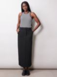 Albaray Tailored Maxi Skirt, Black, Black