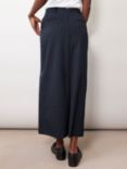 Albaray Tailored Pinstripe Maxi Skirt, Navy, Navy
