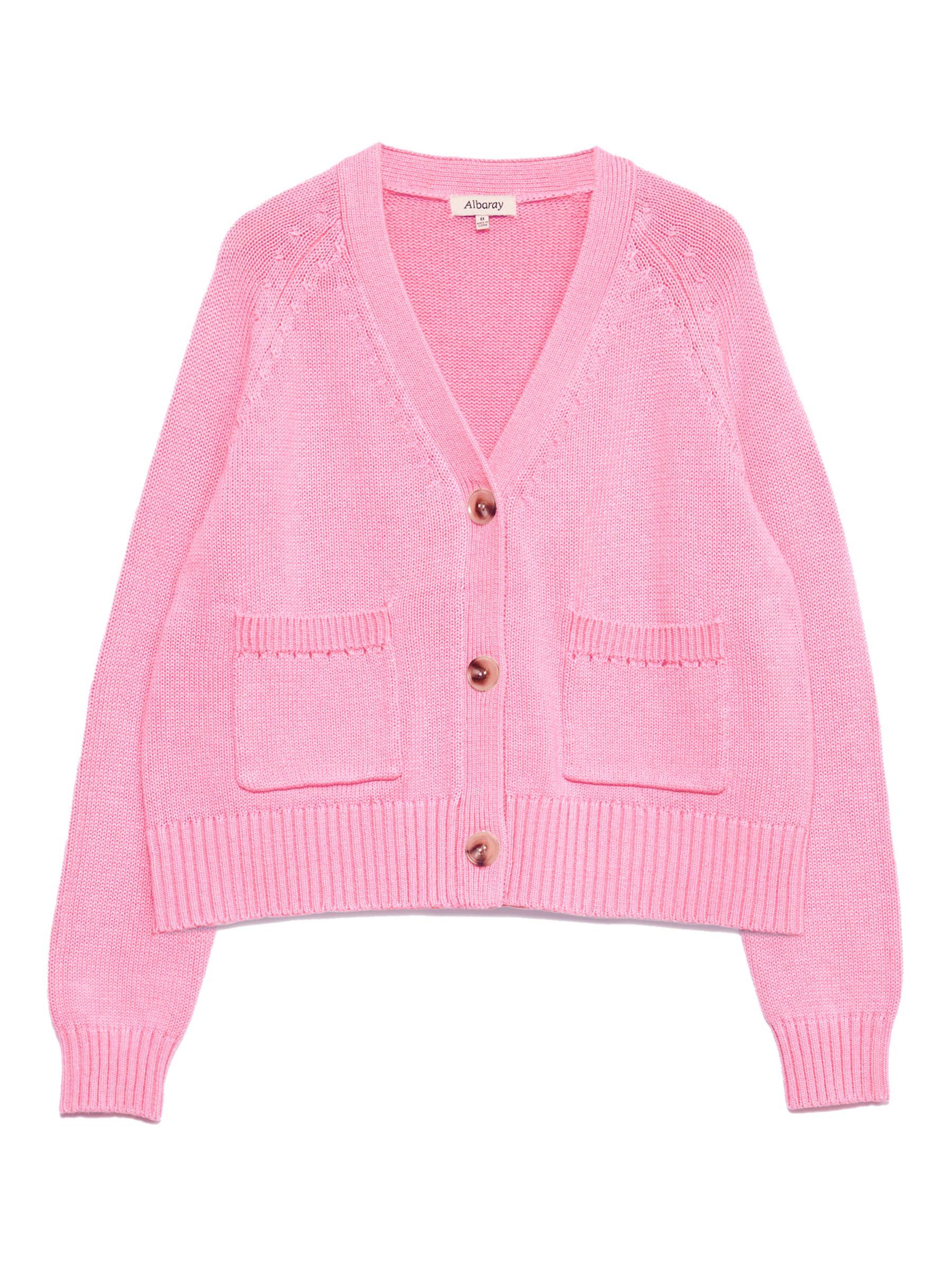 Buy Albaray Relaxed Cotton Cardigan Online at johnlewis.com