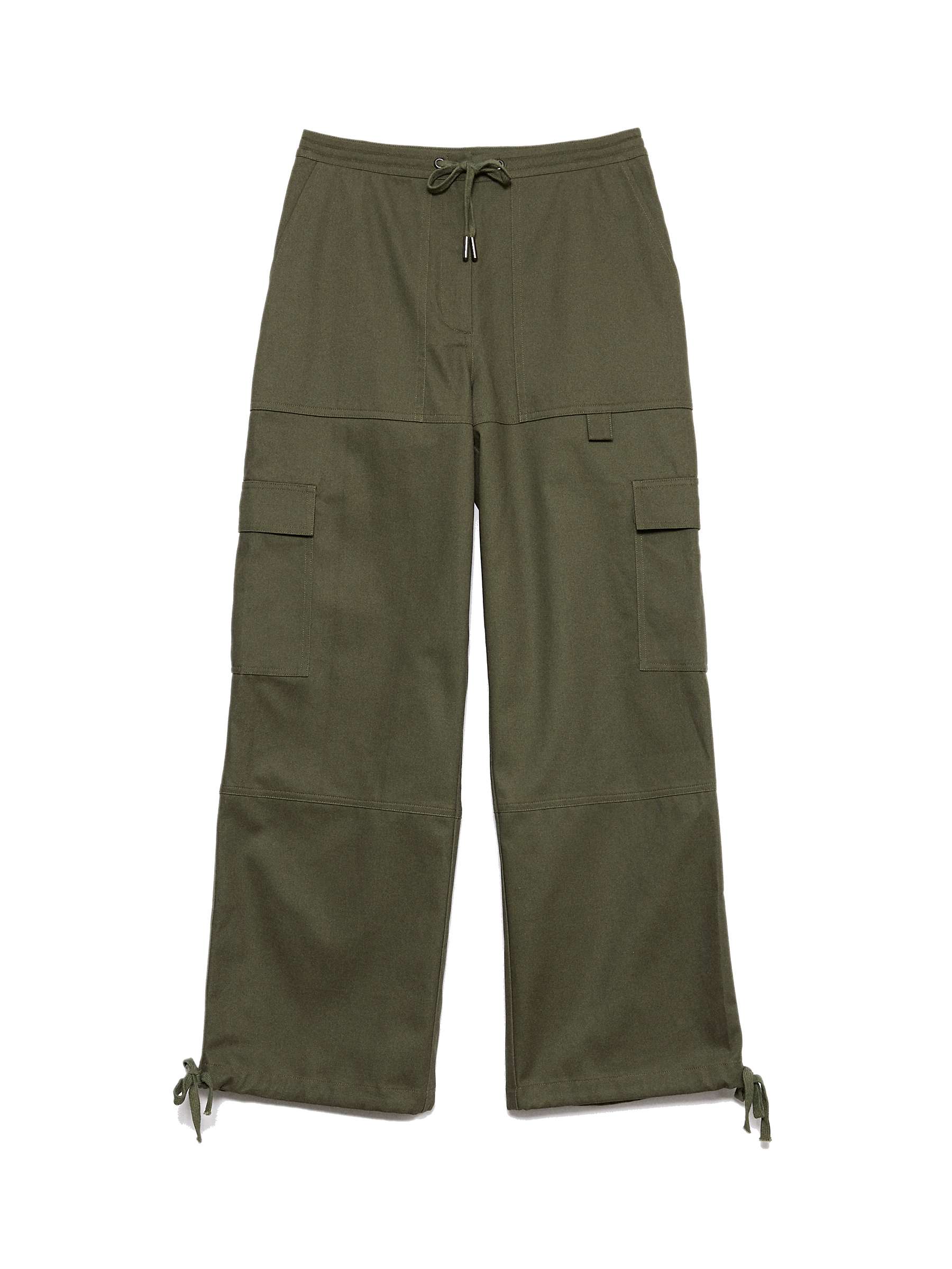 Buy Albaray Cotton Twill Utility Trousers, Olive Online at johnlewis.com