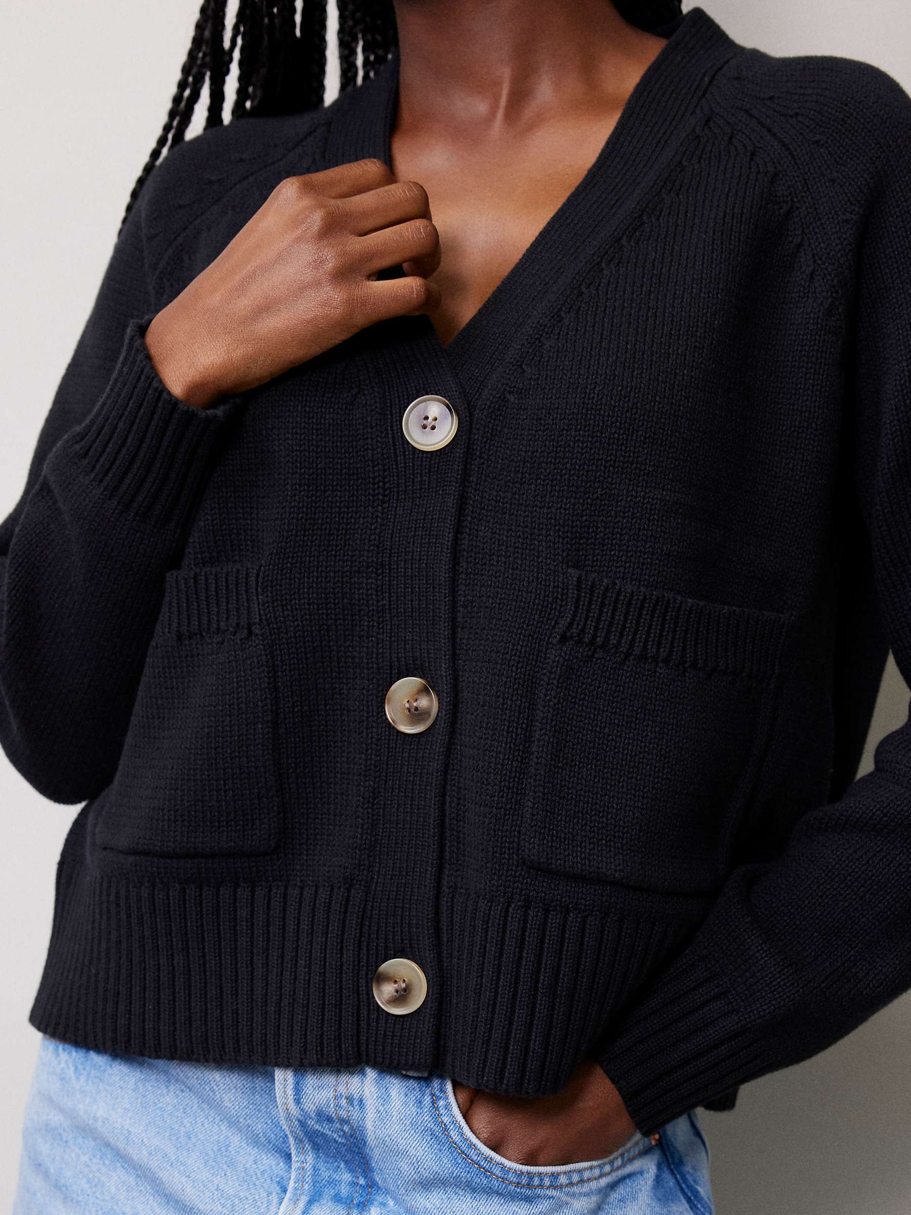 Buy Albaray Relaxed Cotton Cardigan Online at johnlewis.com