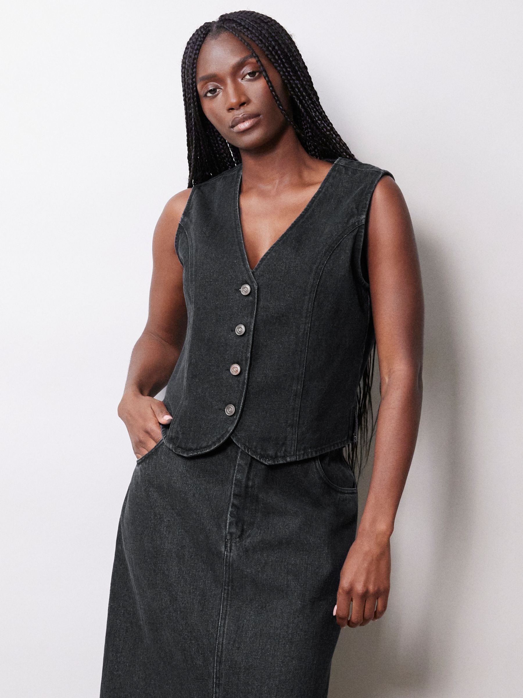 Denim 2025 waistcoat women's