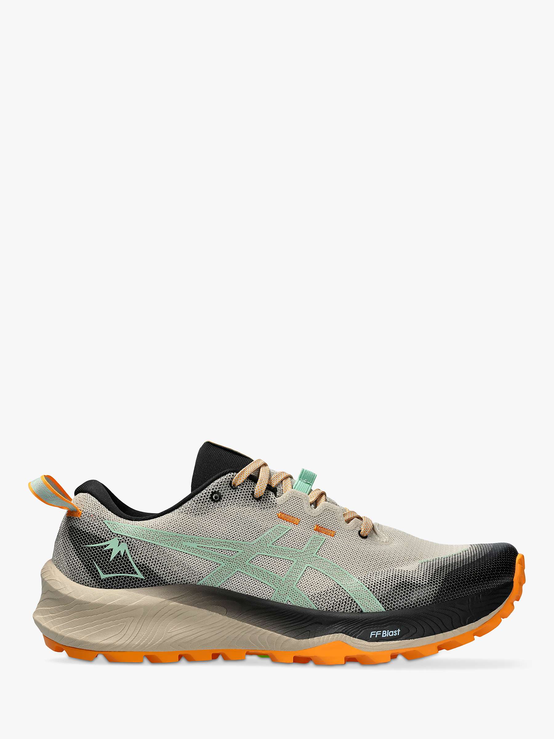 Buy ASICS GEL-TRABUCO 12 Men's Running Shoes, Grey/Dark Mint Online at johnlewis.com