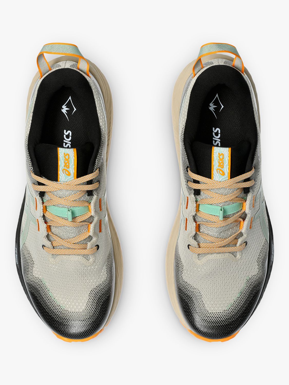 Buy ASICS GEL-TRABUCO 12 Men's Running Shoes, Grey/Dark Mint Online at johnlewis.com