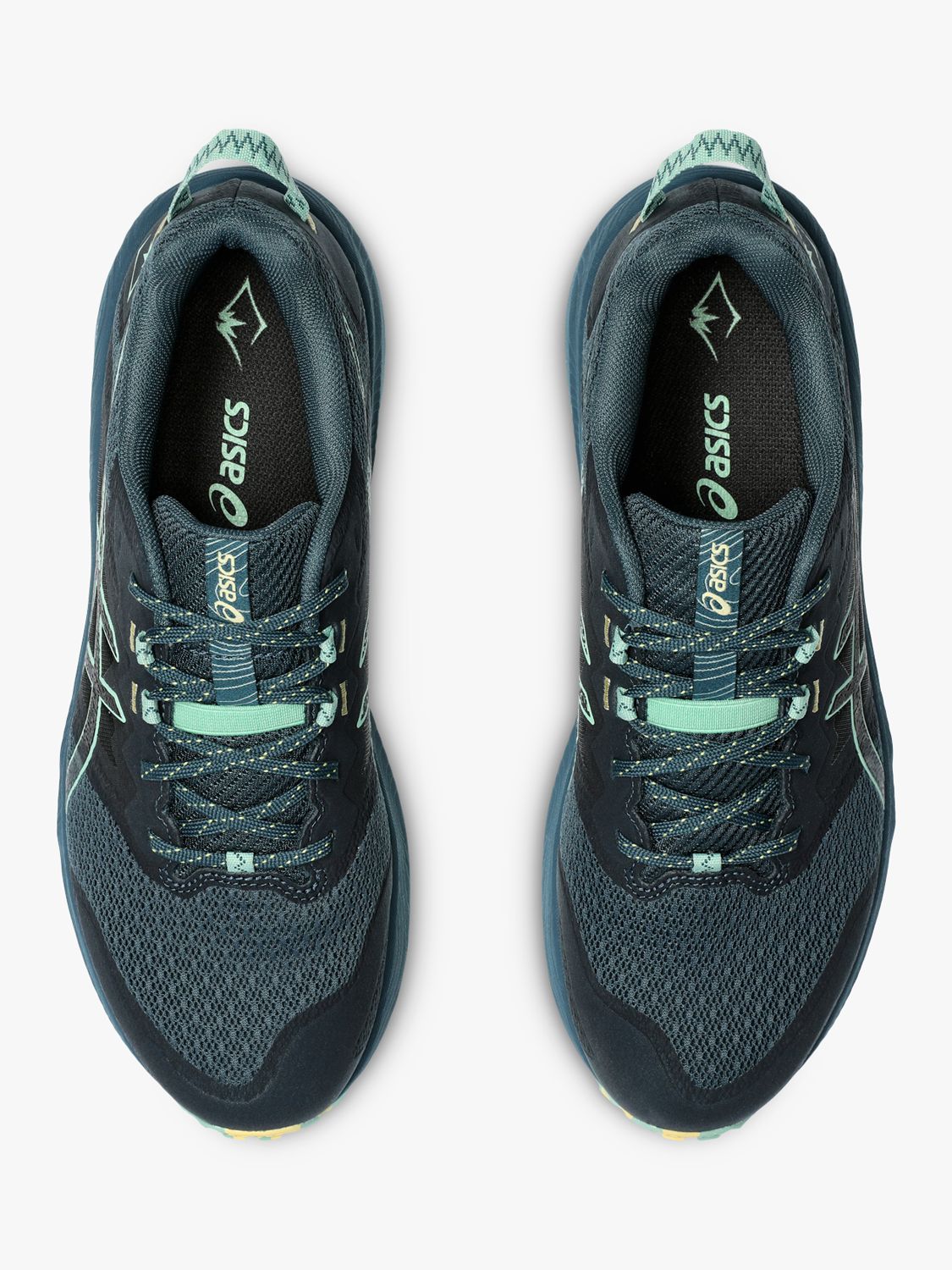 Buy ASICS GEL-TRABUCO™ TERRA 2 Men's Running Shoes, Blue/Dark Mint Online at johnlewis.com