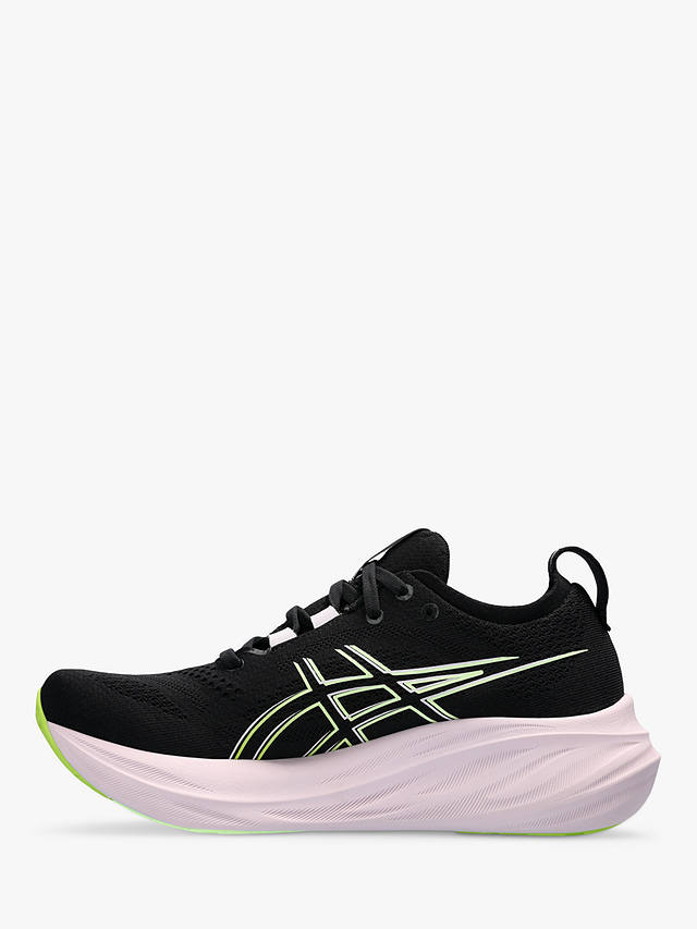 ASICS GEL-NIMBUS 26 Women's Running Shoes, Black/Neon Lime