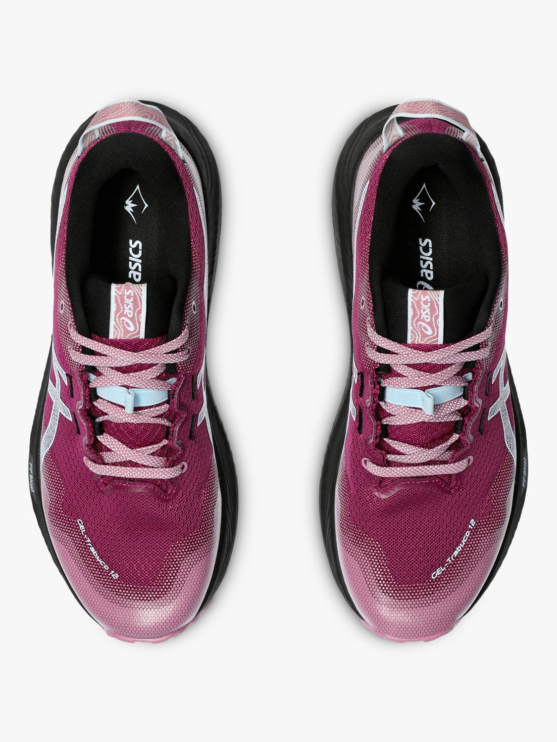 ASICS GEL-TRABUCO 12 Women's Running Shoes, Blackberry/Blue, 4.5