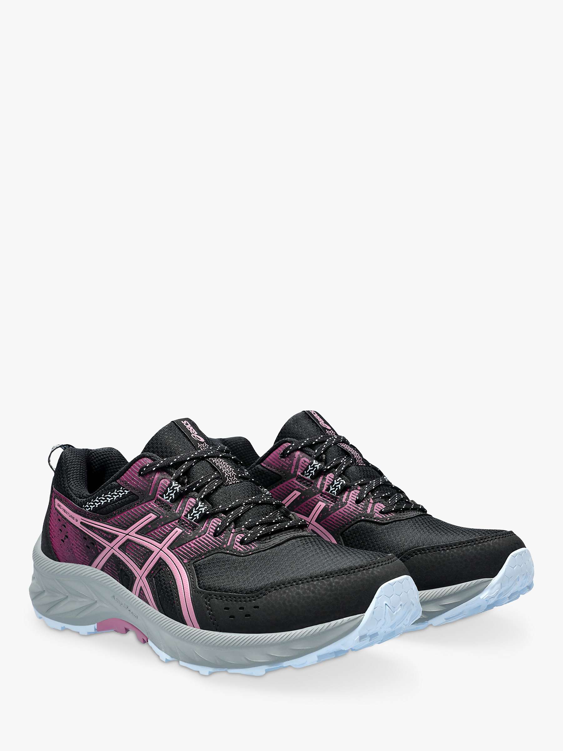 Buy ASICS GEL-VENTURE 9 Women's Trail Running Shoes, Black/Berry Online at johnlewis.com