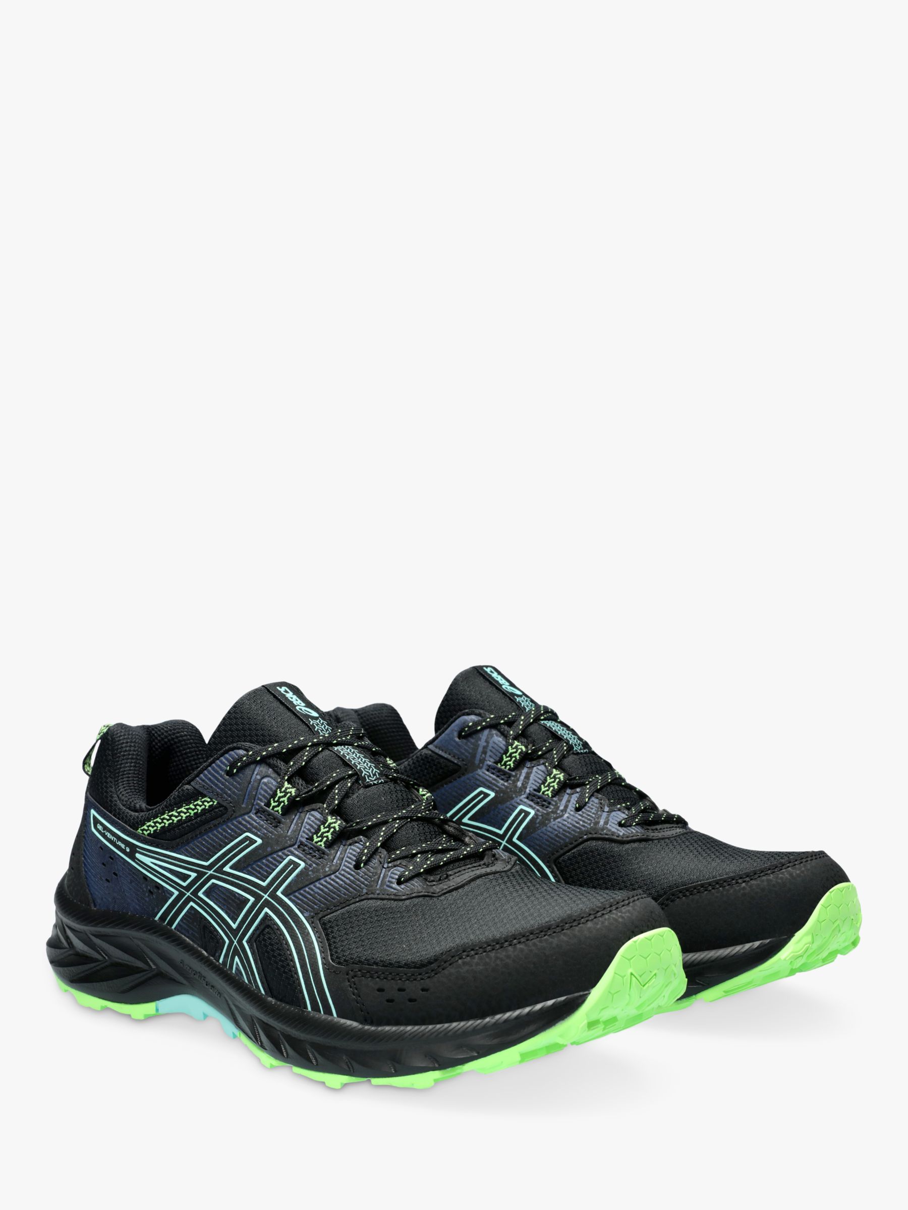 Buy ASICS GEL-VENTURE 9 Men's Running Shoes, Black/Mint Online at johnlewis.com