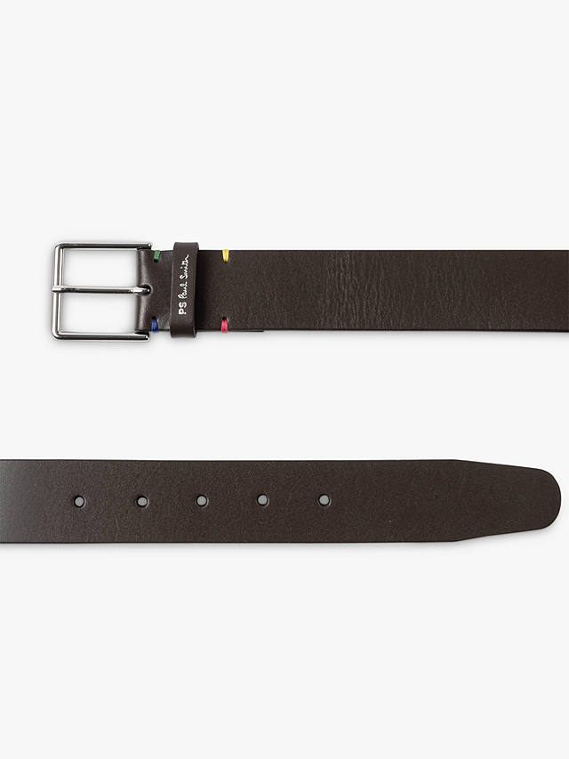 Paul Smith PS Stitch Leather Belt, Brown