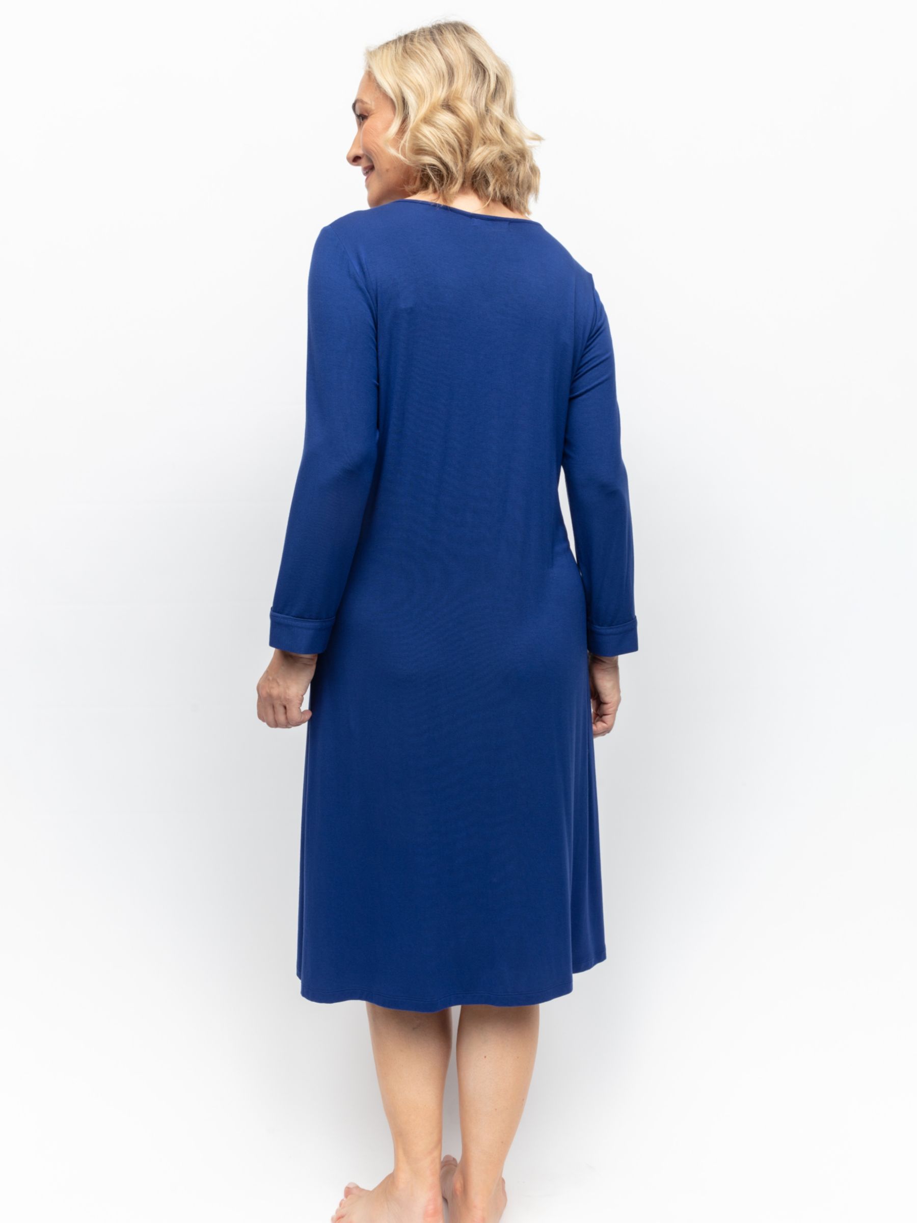 Buy Nora Rose by Cyberjammies Ceclia Jersey Lace Nightdress, Navy Online at johnlewis.com