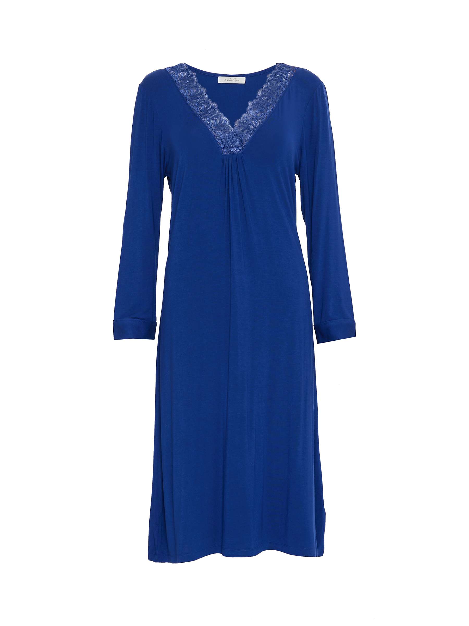 Buy Nora Rose by Cyberjammies Ceclia Jersey Lace Nightdress, Navy Online at johnlewis.com