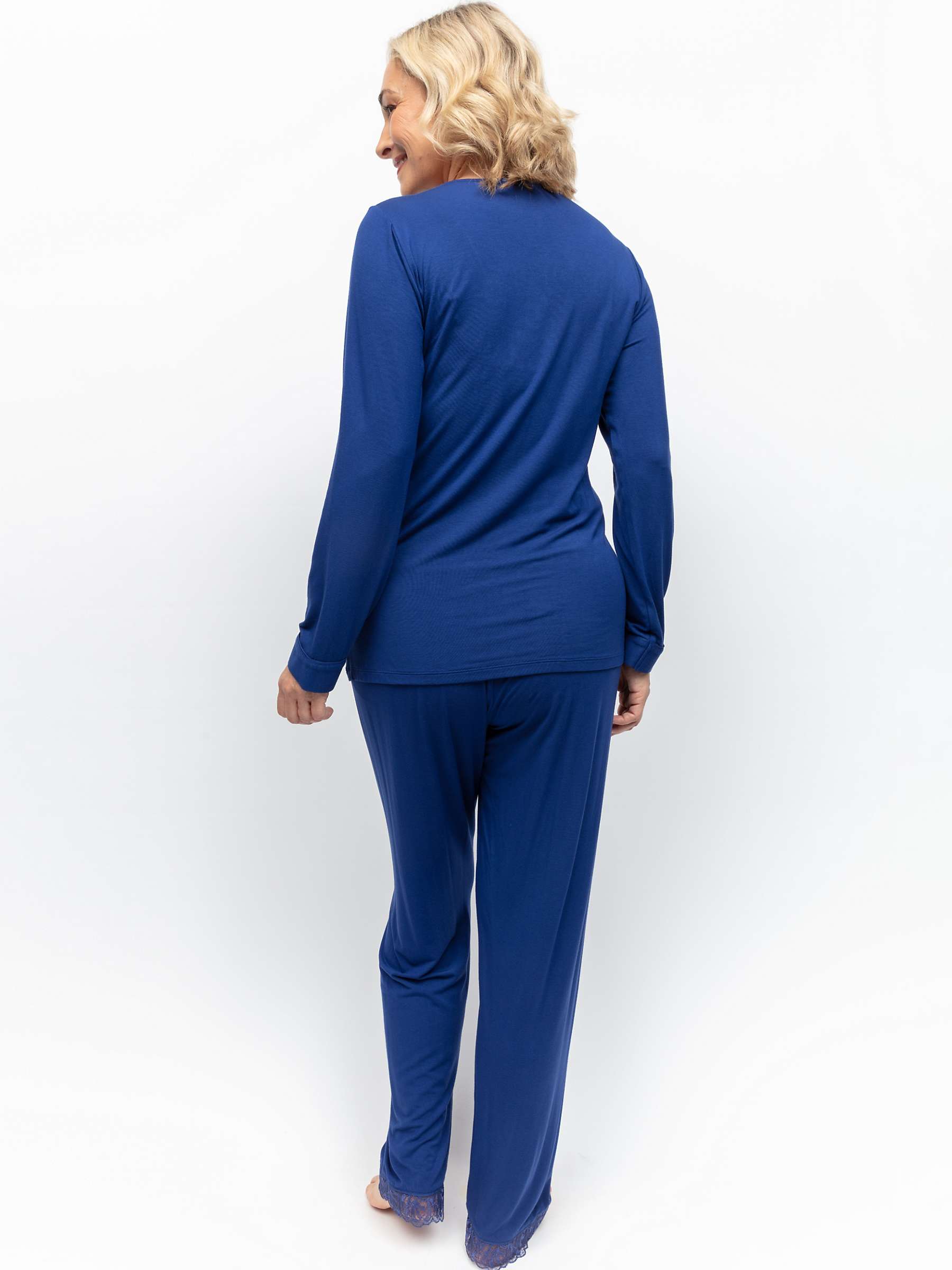 Buy Nora Rose by Cyberjammies Ceclia Jersey Pyjama Set, Navy Online at johnlewis.com