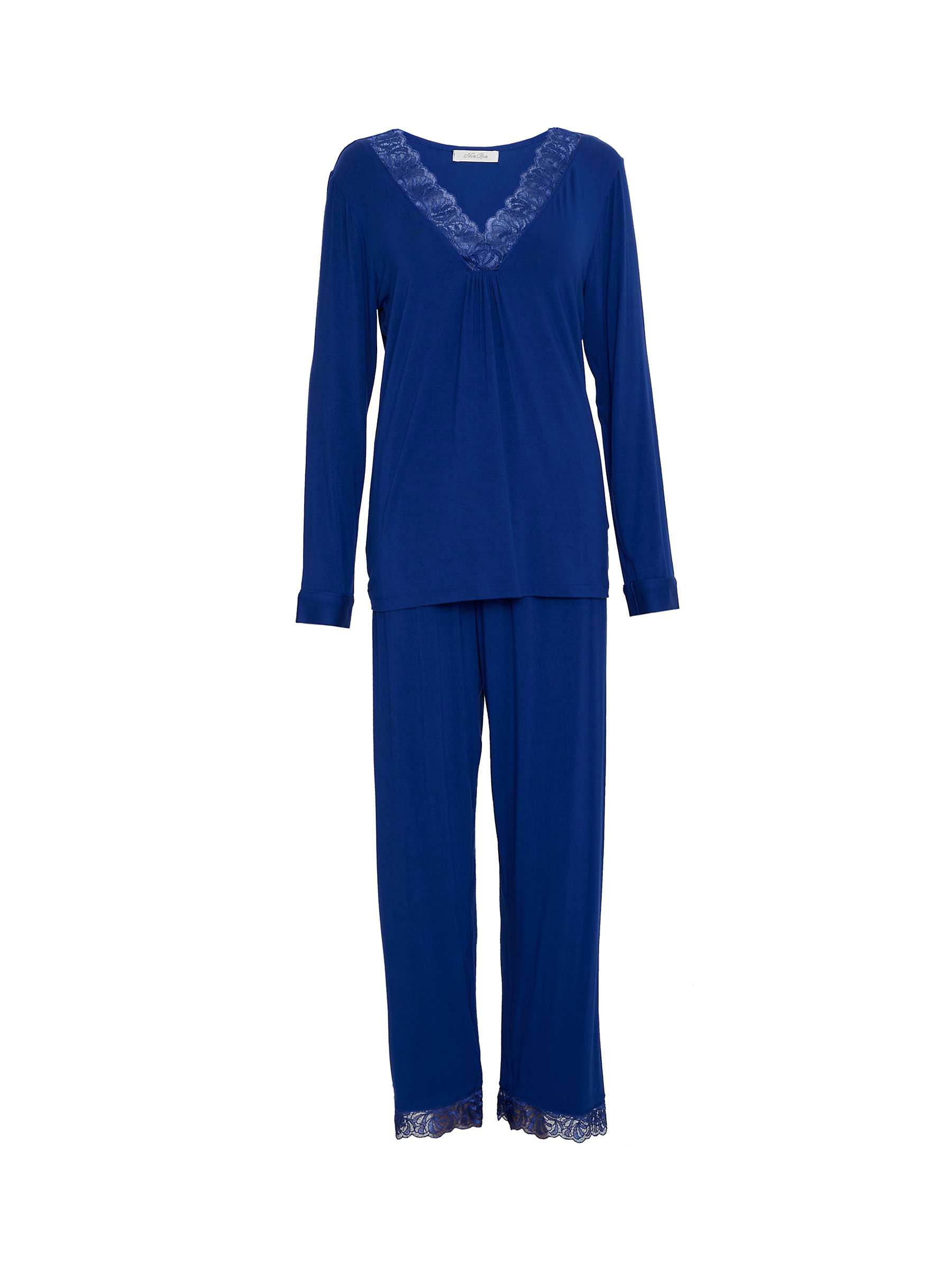Buy Nora Rose by Cyberjammies Ceclia Jersey Pyjama Set, Navy Online at johnlewis.com