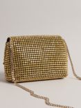 Ted Baker Gliters Crystal Embellished Clutch Bag, Yellow Gold
