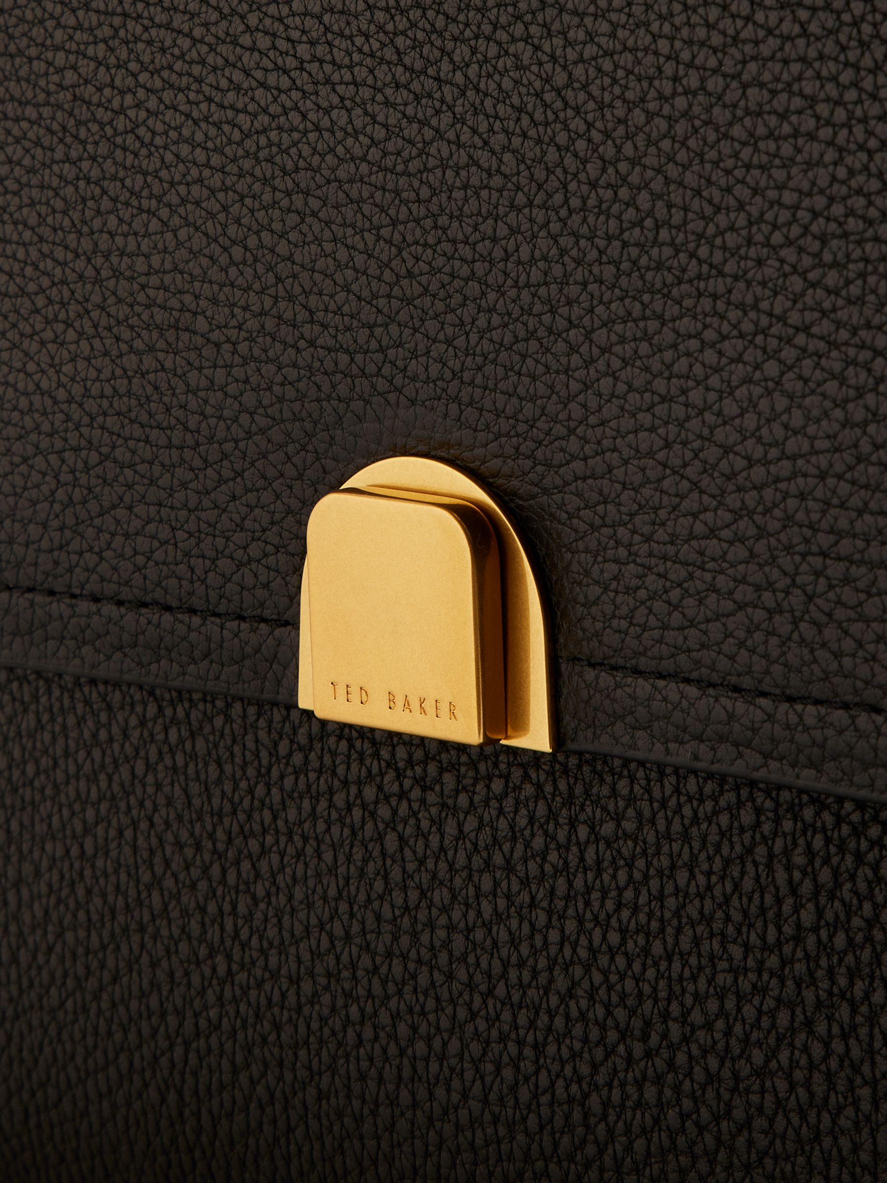 Buy Ted Baker Imilily Lock Detail Large Leather Shoulder Bag Online at johnlewis.com