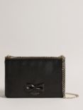 Ted Baker Bow Detail Leather Cross Body Bag, Black