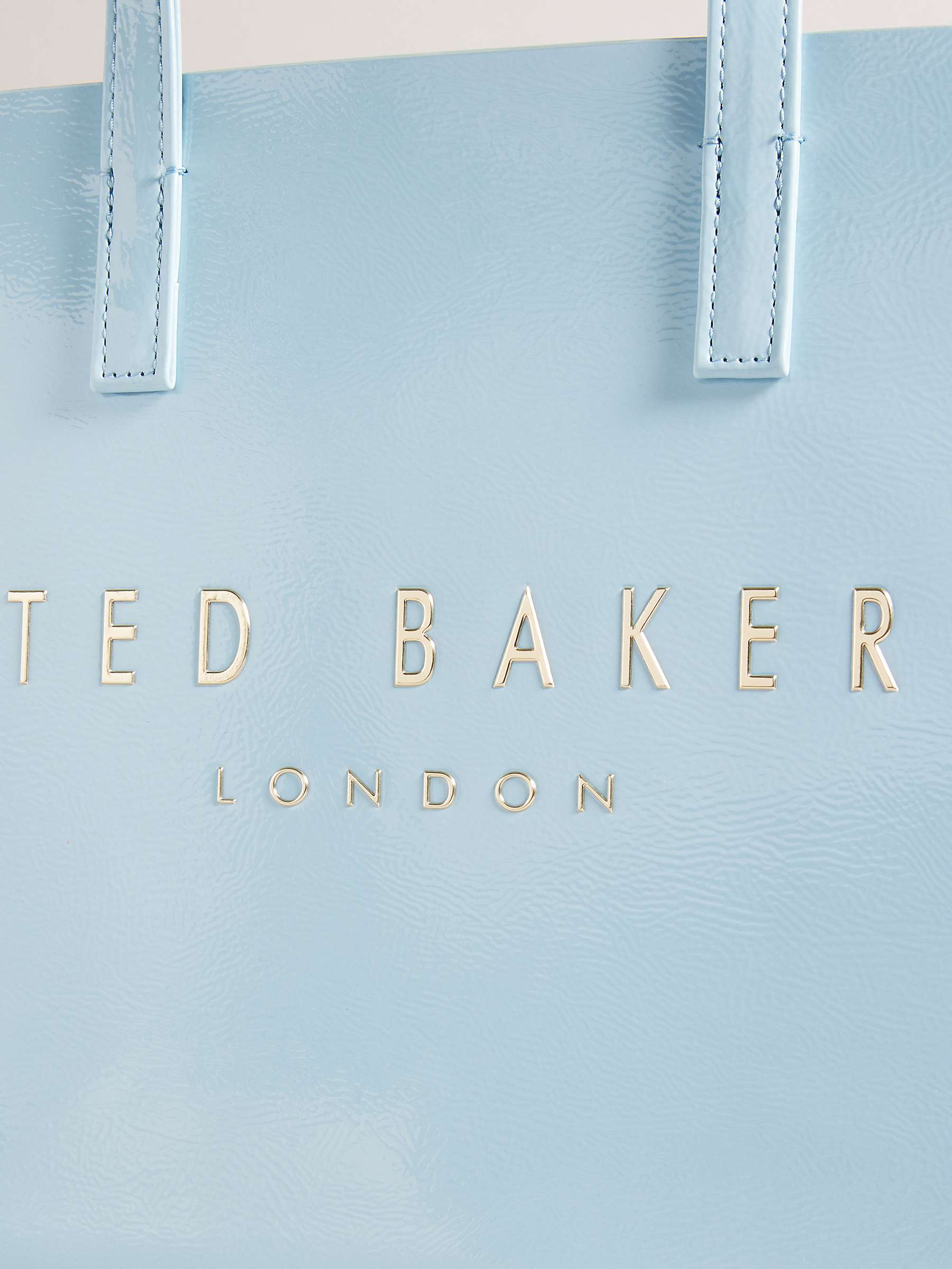 Buy Ted Baker Crinion Crinkle Small Icon Bag, Light Blue Online at johnlewis.com