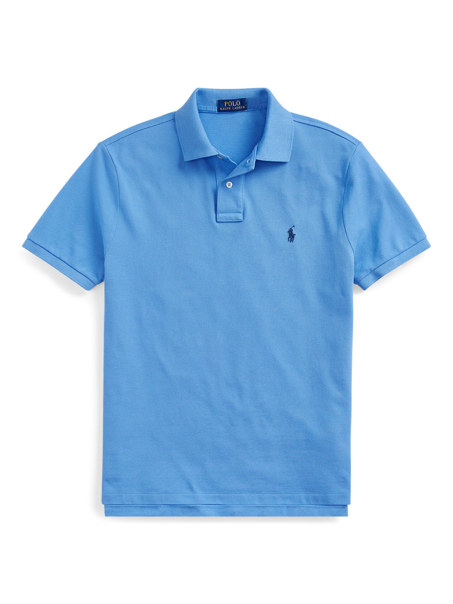 Polo Ralph Lauren Short Sleeve Custom Slim Polo Shirt, Harbor Island Blue, XXL