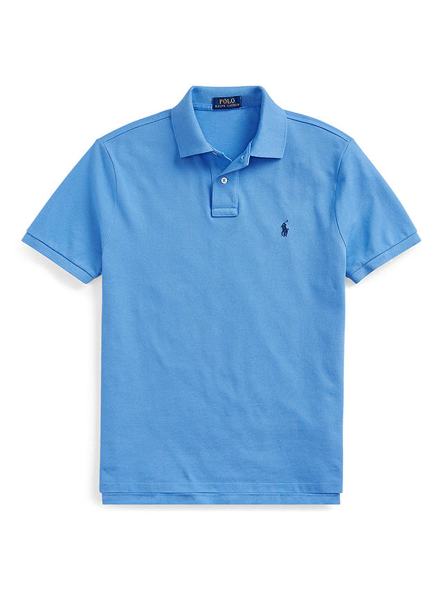 Polo Ralph Lauren Short Sleeve Custom Slim Fit Polo Shirt, Harbor Isl Blu/C7998