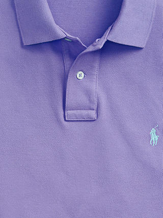 Polo Ralph Lauren Short Sleeve Custom Slim Fit Polo Shirt, Cactus Purple