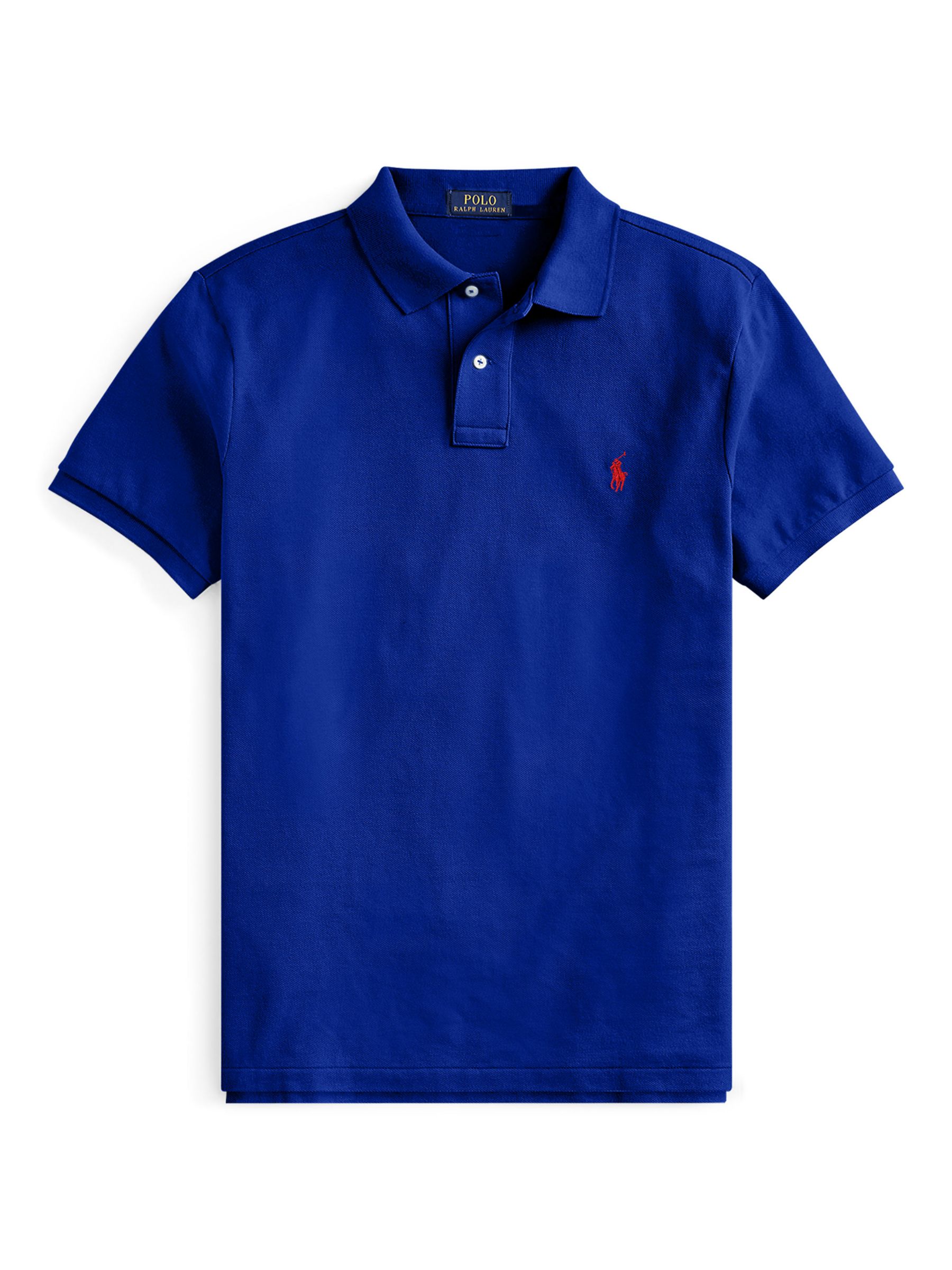 Polo Ralph Lauren Short Sleeve Custom Slim Polo Shirt, Heritage Royal, S