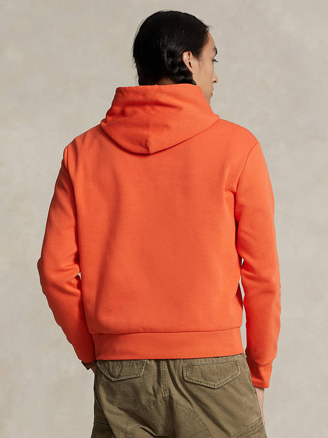 Polo Ralph Lauren Logo Double Knit Hoodie, Orange Flame