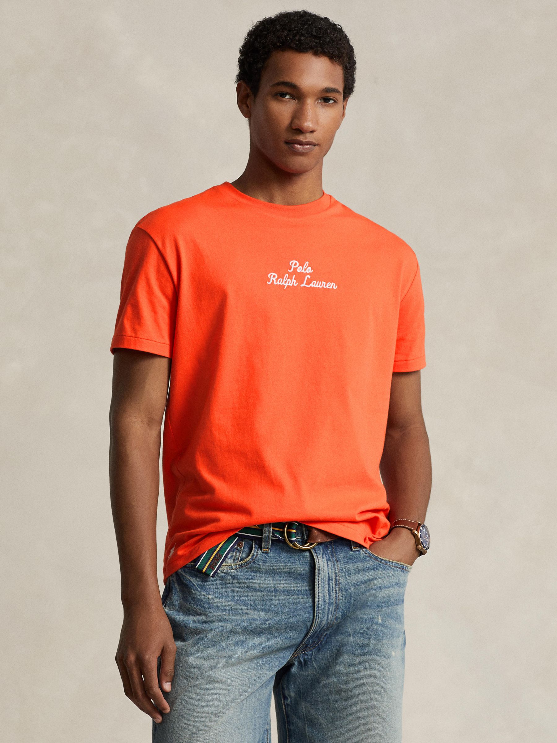 Buy Polo Ralph Lauren Classic Fit Chain Script T-Shirt Online at johnlewis.com