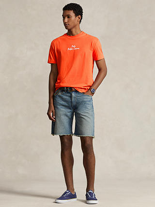 Polo Ralph Lauren Classic Fit Chain Script T-Shirt, Orange Flame