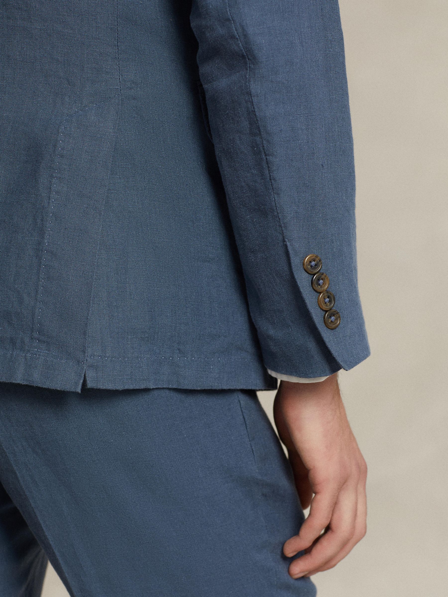 Ralph Lauren Polo Soft Modern Linen Suit Jacket, Corsair Blue, 46R