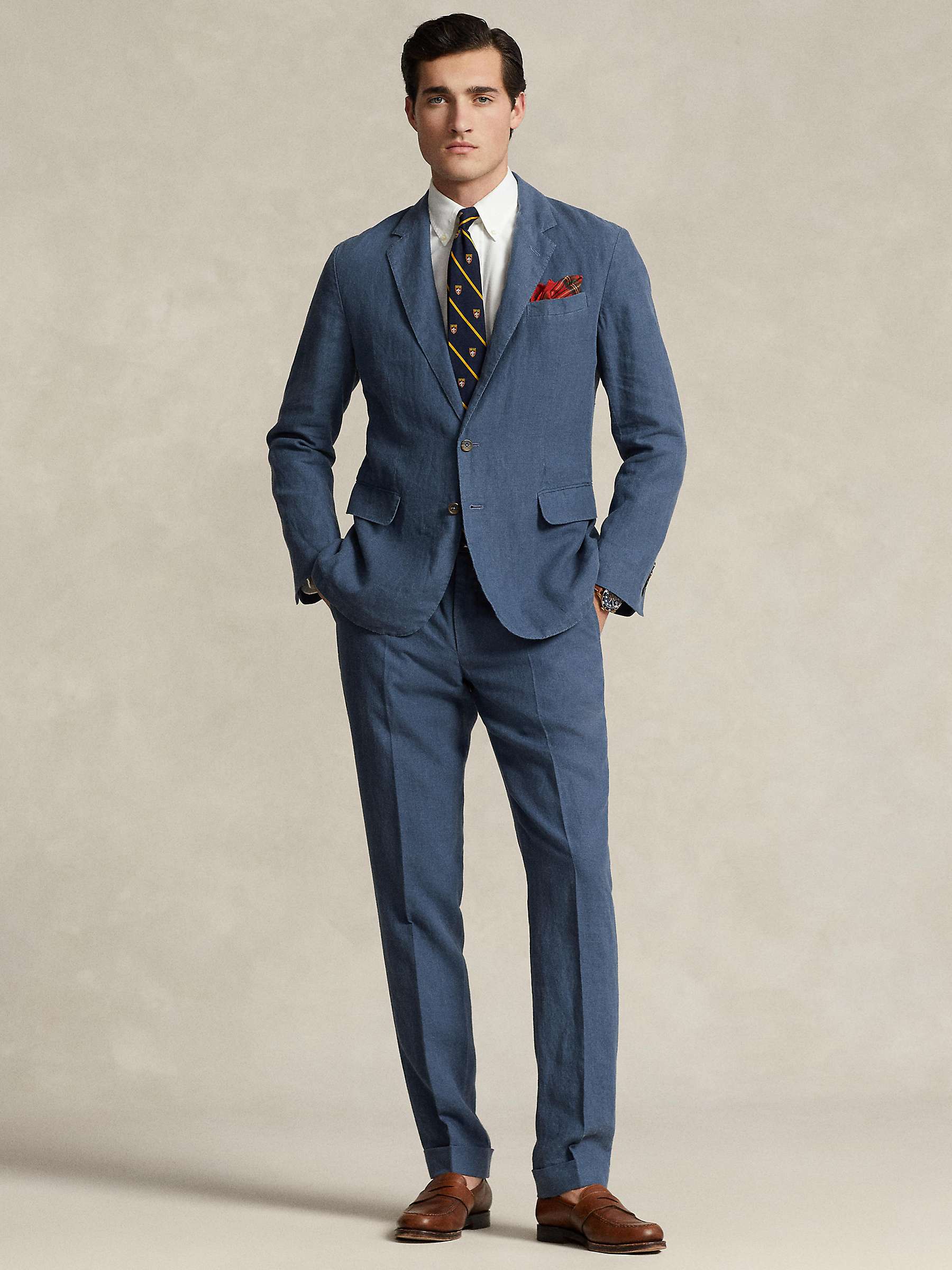 Buy Ralph Lauren Polo Soft Modern Linen Suit Jacket, Corsair Blue Online at johnlewis.com