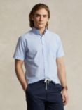 Ralph Lauren Custom Fit Striped Seersucker Shirt, Blue/White