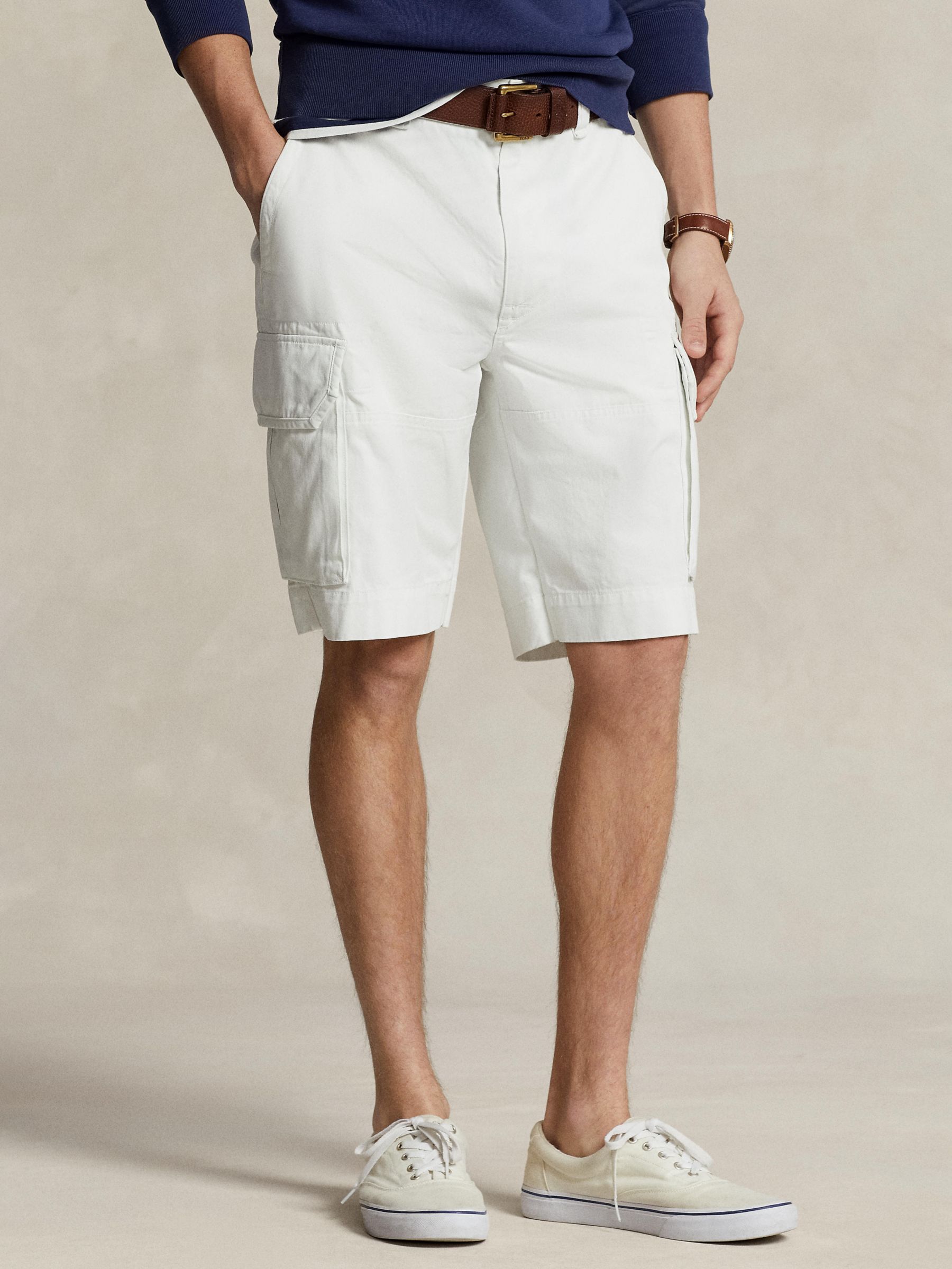 Polo Ralph Lauren Gelar Cargo Shorts, Deckwash White, 38R