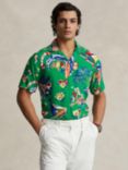 Ralph Lauren Lightweight Camp Tropical Shirt, Green/Multi