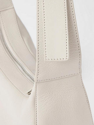 Mint Velvet Leather Cross Body Bag, Natural