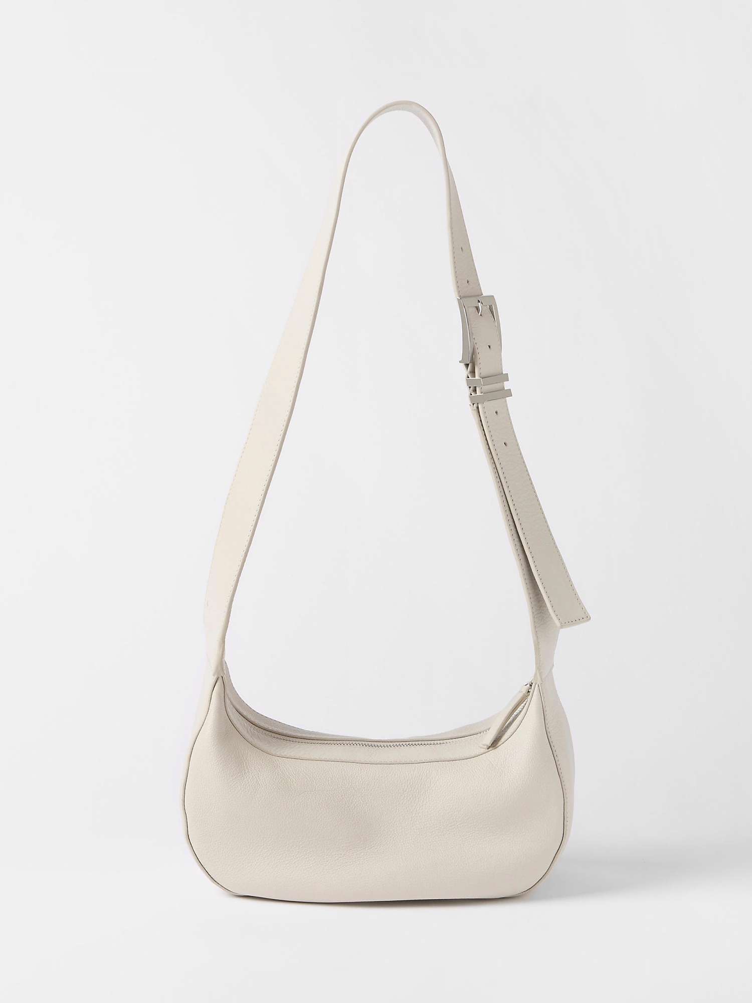 Buy Mint Velvet Leather Cross Body Bag, Natural Online at johnlewis.com