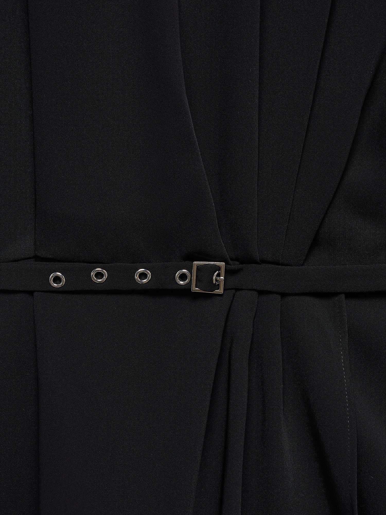 Buy Mango Felicia Ruched Dress With Belt, Black Online at johnlewis.com