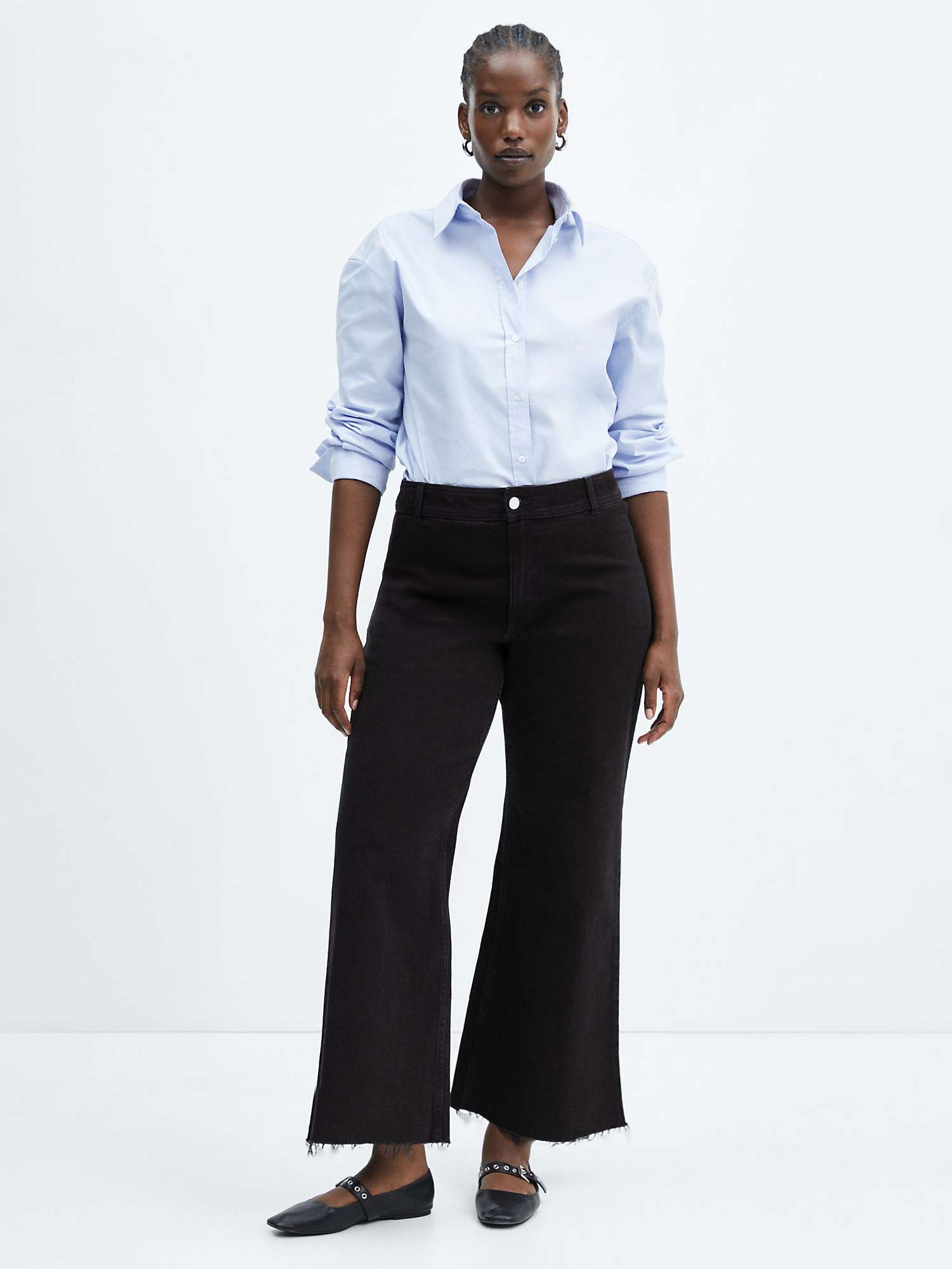 Buy Mango Catherin Jeans Culotte High Waist Online at johnlewis.com