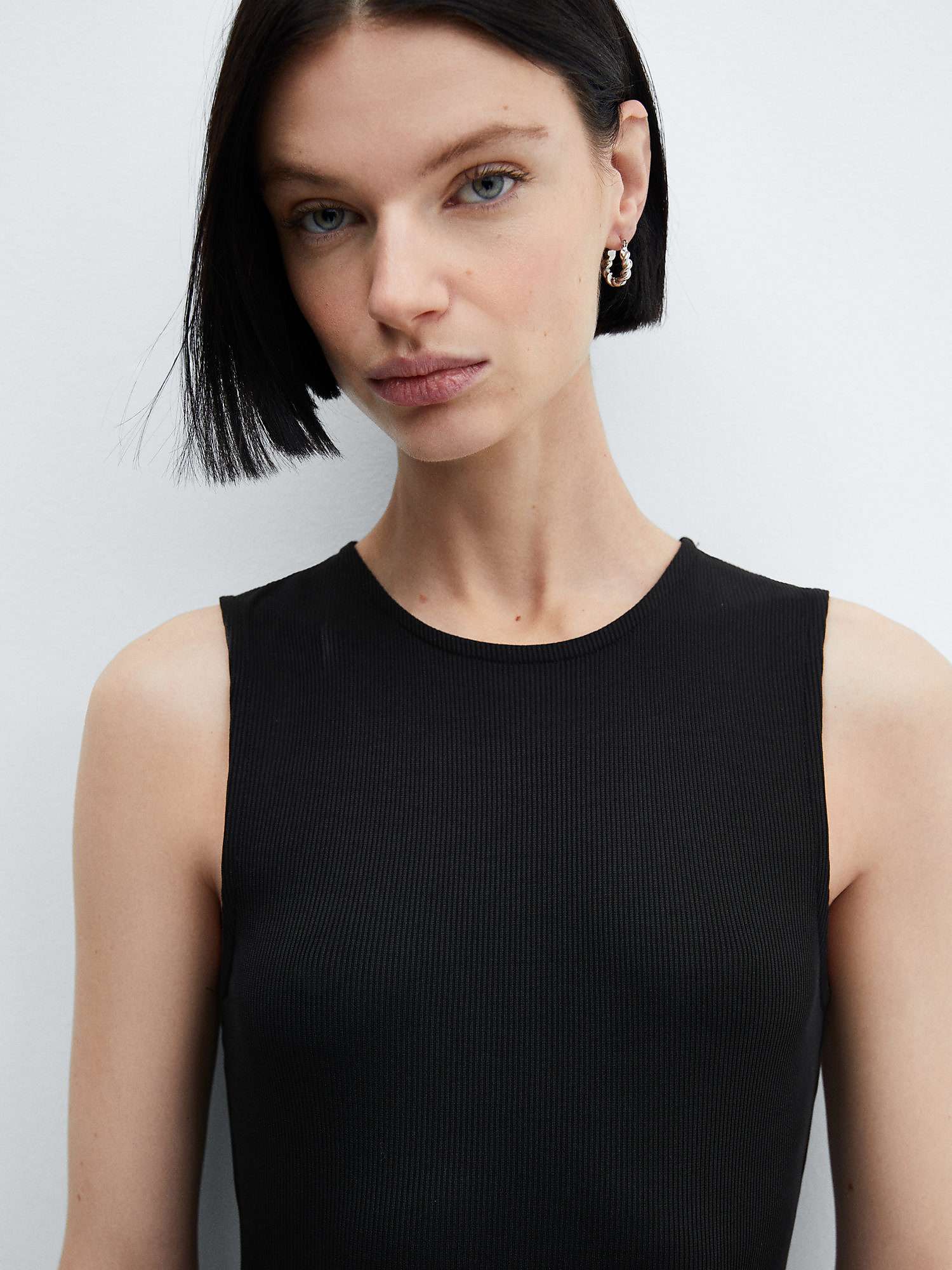 Buy Mango Calderaa Asymmetrical Pleated Dress, Black Online at johnlewis.com