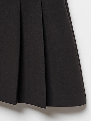 Mango College Pleated Mini Skirt, Black