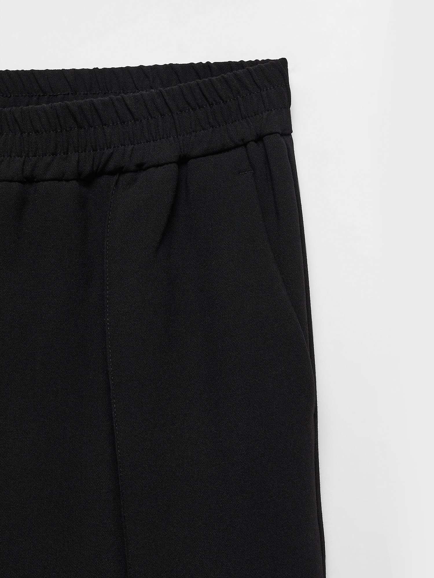 Buy Mango Charli Straight Leg Trousers, Black Online at johnlewis.com
