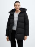 Mango Tokyo Hooded Quilted Short Jacket