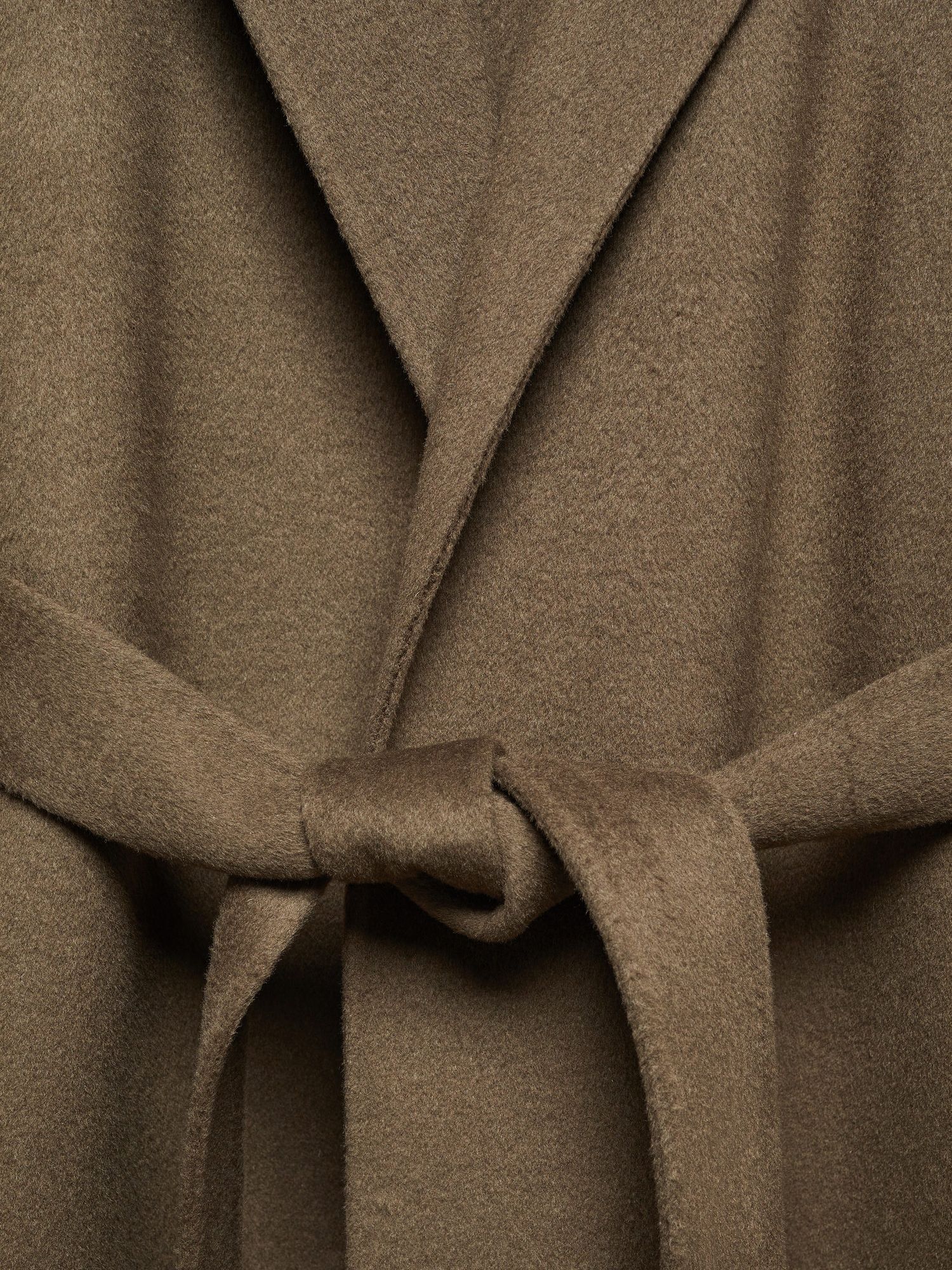 Buy Mango Batin Wool Blend Coat, Khaki Online at johnlewis.com