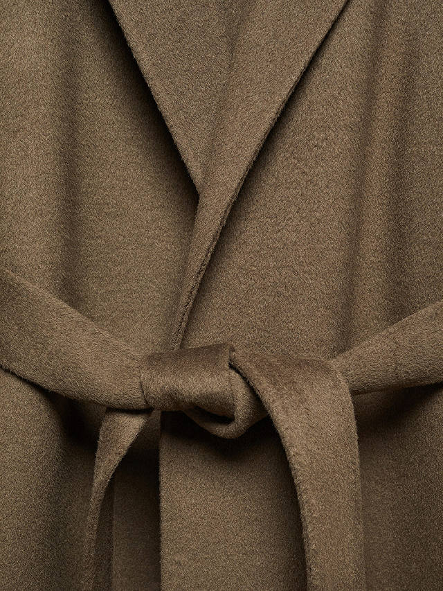 Mango Batin Wool Blend Coat, Khaki