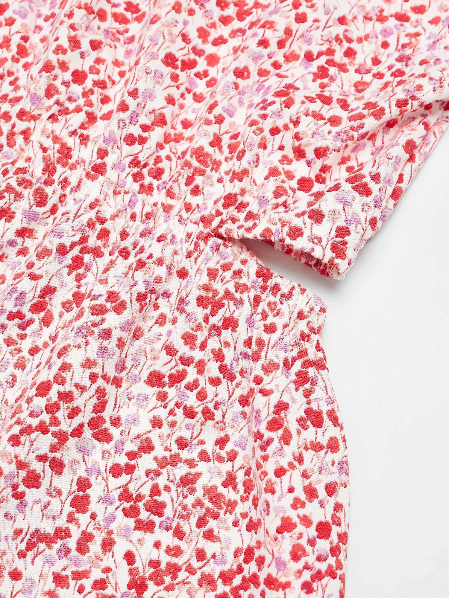 Buy Mango Kids' Dalia Cut Out Floral Print Dress, Red Online at johnlewis.com