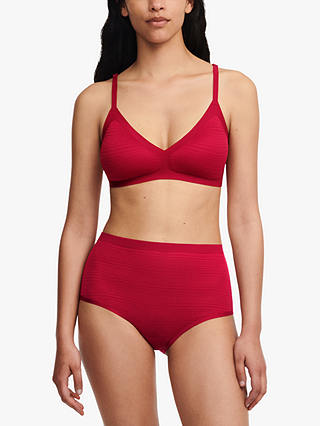 Chantelle Soft Stretch Stripes Bralette, Passion Red