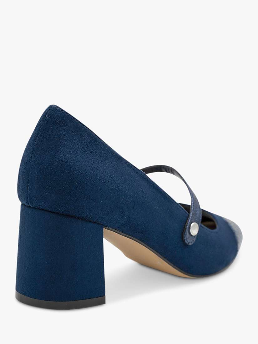 Buy Paradox London Kacey Microsuede Mary Jane Shoes, Navy Online at johnlewis.com