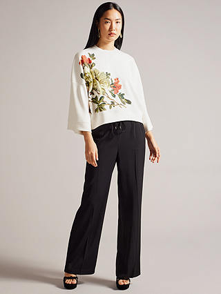 Ted Baker Laurale Floral Sweater, White