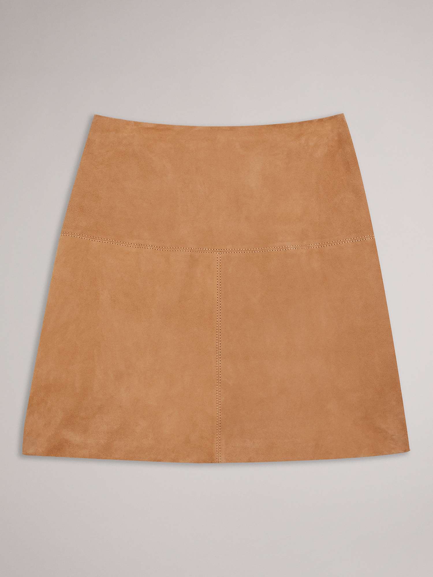 Buy Ted Baker Chiyo A-Line Mini Skirt, Camel Online at johnlewis.com